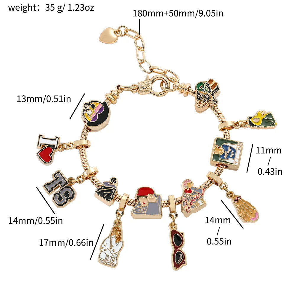 Era Icons Charm Bracelet Collection – Swiftie-Inspired Jewelry (4 Styles) - élise & madelyn
