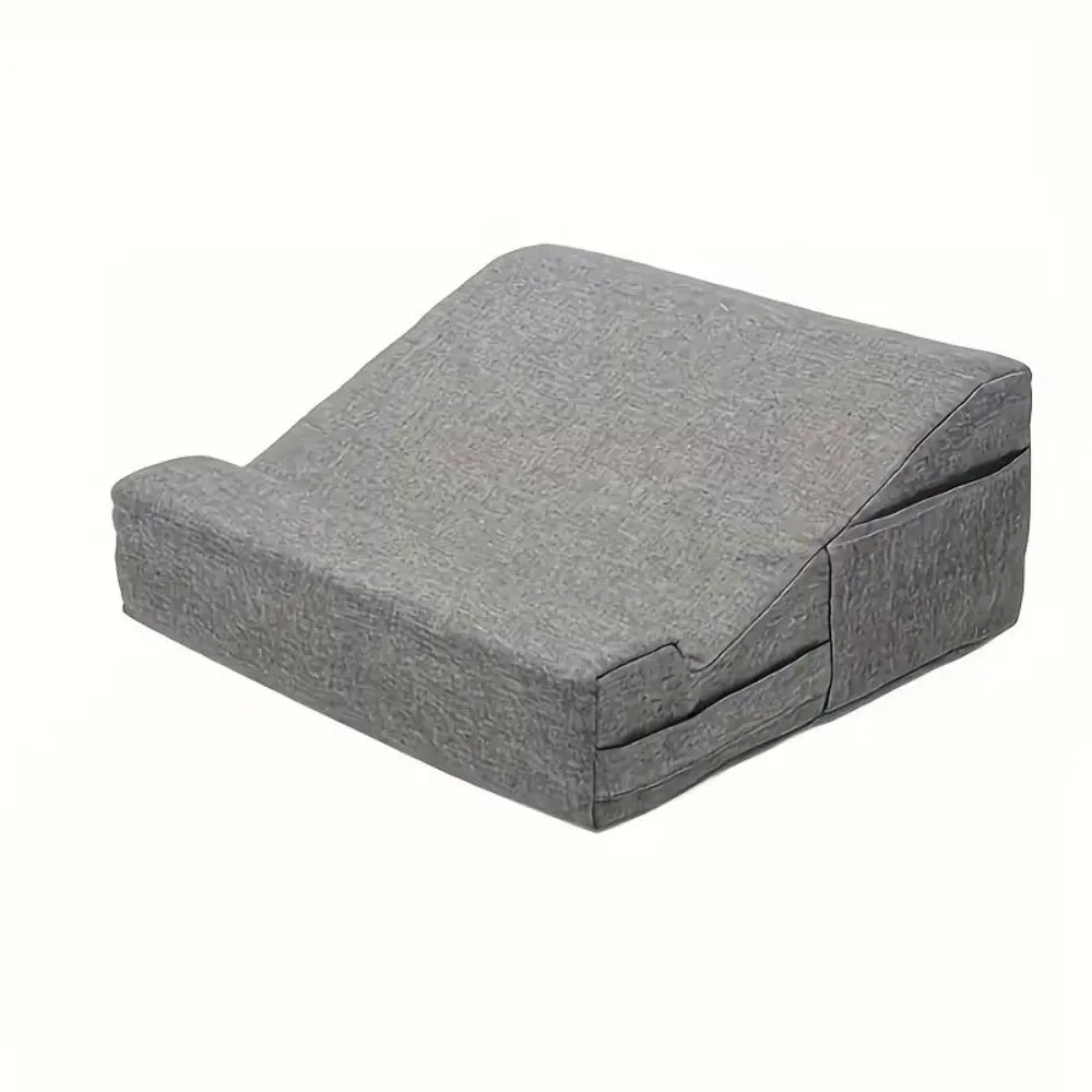 Ergonomic Laptop Pillow Stand – Soft Lap Desk with Hand Rest Support for Bed, Sofa & Reading