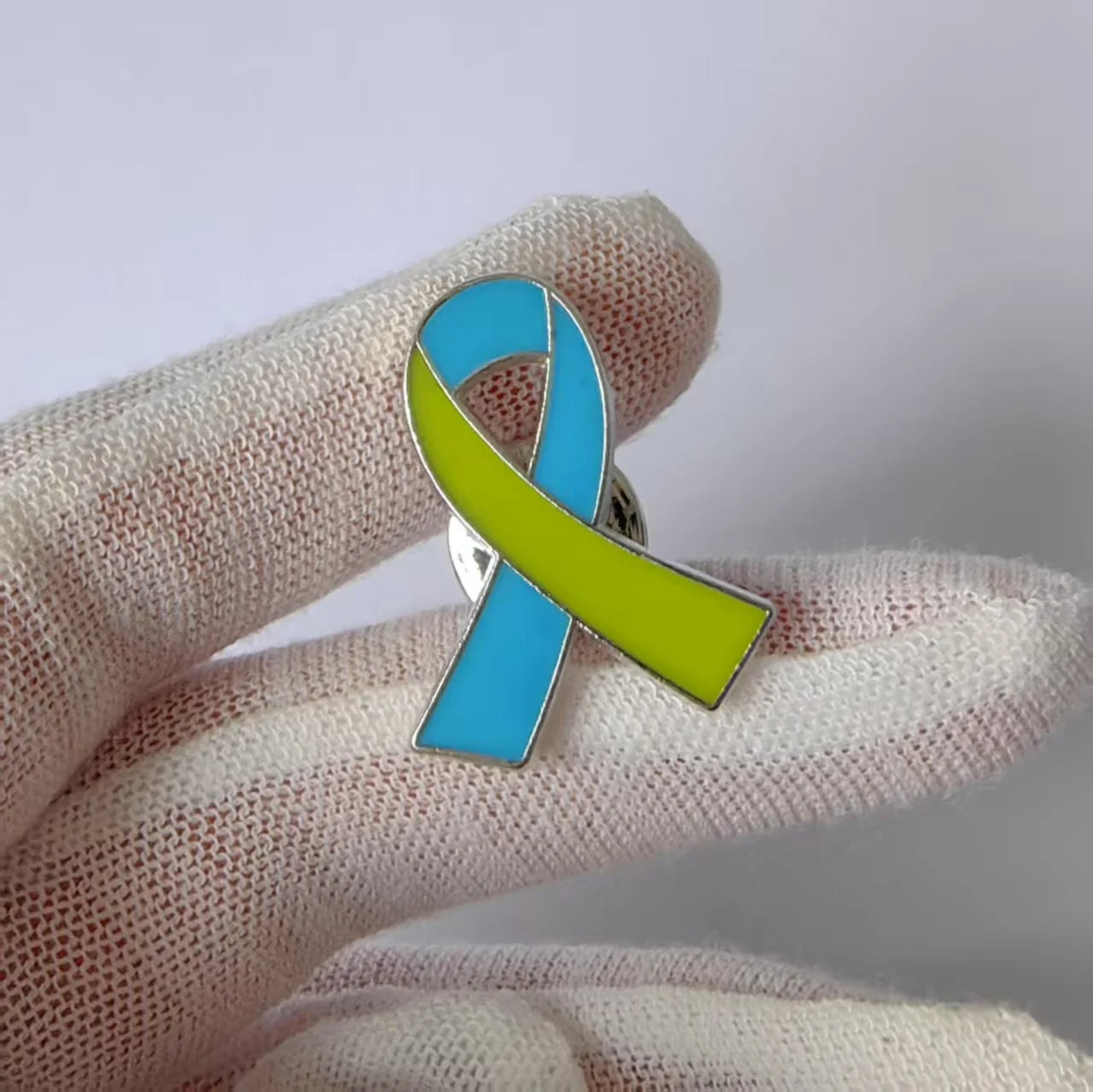 Awareness Ribbon Enamel Pin – Breast Cancer & Multi-Color Support Brooch (Pink, Purple, Blue & More)