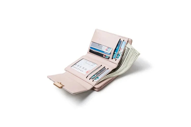 Prettyzys 2021 New Floral Zipper Wallets Medium-Length Multi-Function Women's Style Money Clips Fashionable Compact Storage