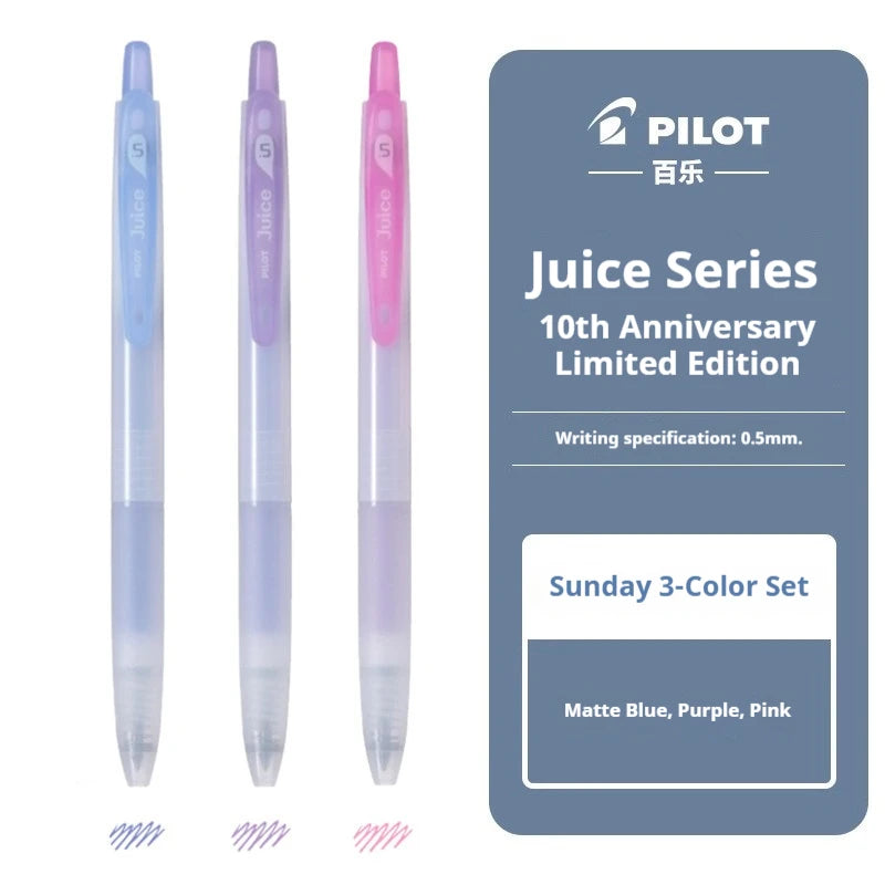 PILOT Juice Milky Pastel Limited Gel Pens,Multi-Colors 0.5mm Smooth Glide&Ergonomic Comfort For Drawing,Planner Japanese Quality