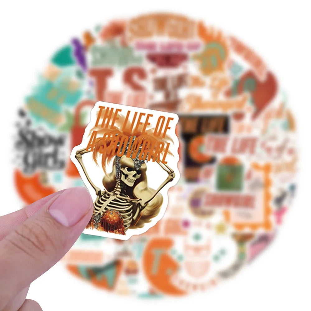 10/55Pcs The Life of A Showgir Stickers Famous Star Singer Decals for Laptop Suitcase Notebook Skateboard Waterproof Sticker - élise & madelyn