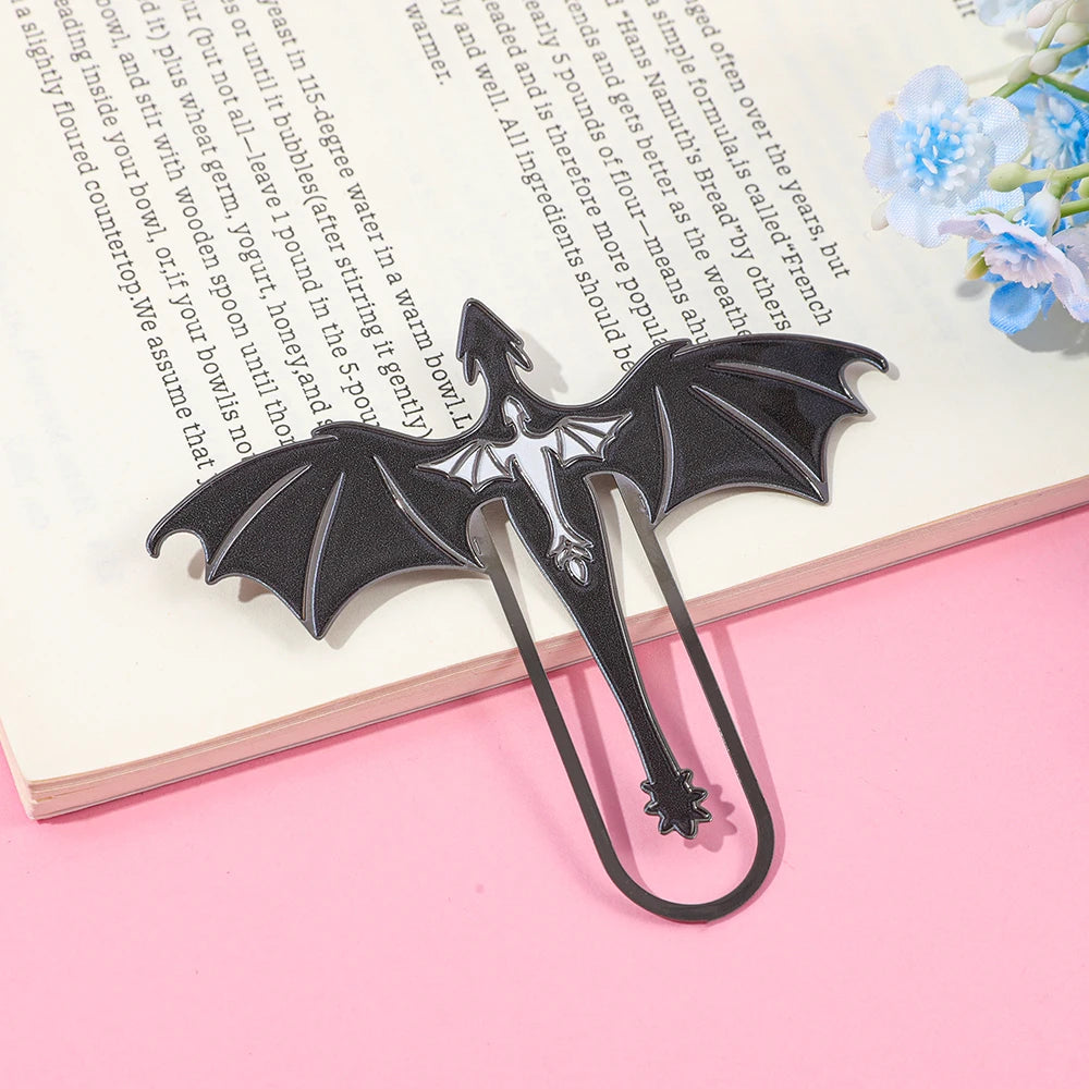 Creative Dragon Metal Bookmark Fantasy Animal Shaped Book Clip for Book Lovers Students Novelty Reading Accessory Stationery Gif - élise & madelyn