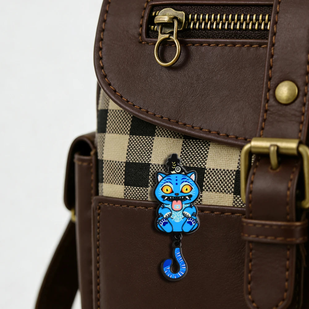 Blue Spirit Tiger Enamel Pin