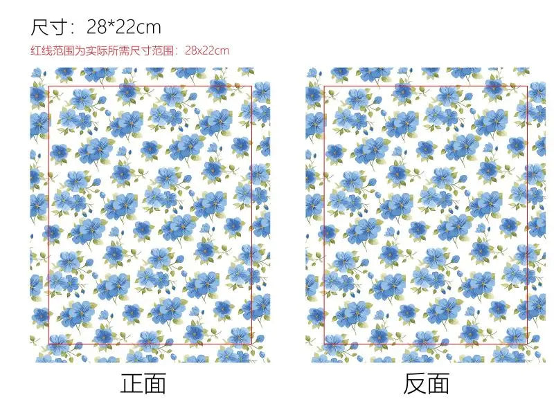 1 pc Book Sleeve with Zipper Flower Books Pouch Watercolor Flower Leaf Waterproof Protector for Paperback Fabric - élise & madelyn