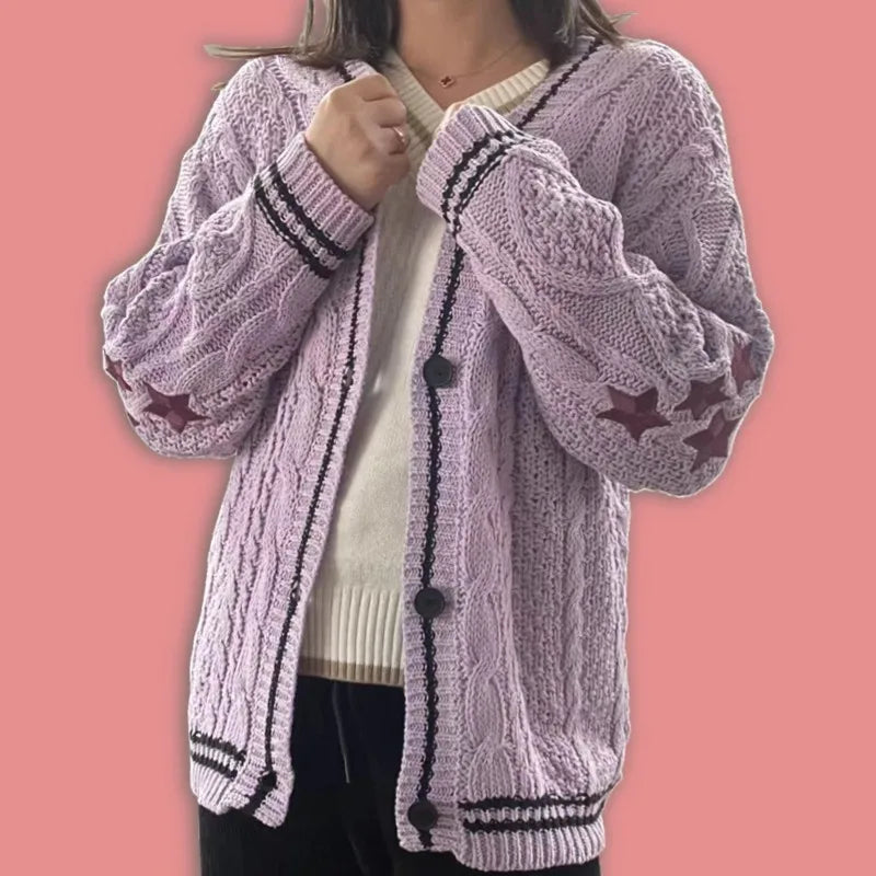 Midnight Stars Navy Cardigan – Midnights Inspired Knit Sweater - élise & madelyn