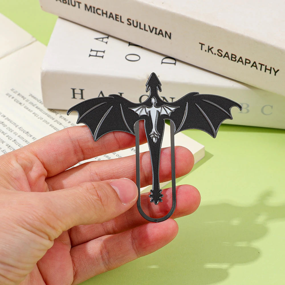 Creative Dragon Metal Bookmark Fantasy Animal Shaped Book Clip for Book Lovers Students Novelty Reading Accessory Stationery Gif - élise & madelyn
