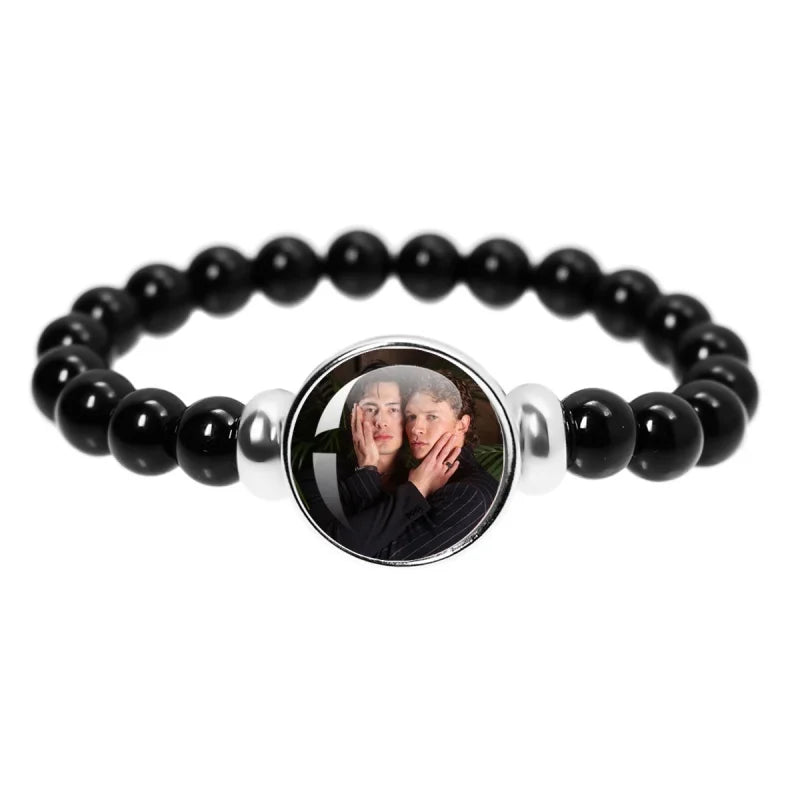 Book Boyfriend Bracelet – Black Bead Reader Accessory