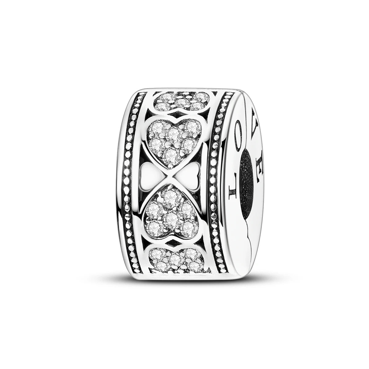 Charms Fit Original Beads 925 Sterling Silver Clip Charms Zircon Silicone Spacer Beads fit Bracelet Women DIY Gift - élise & madelyn