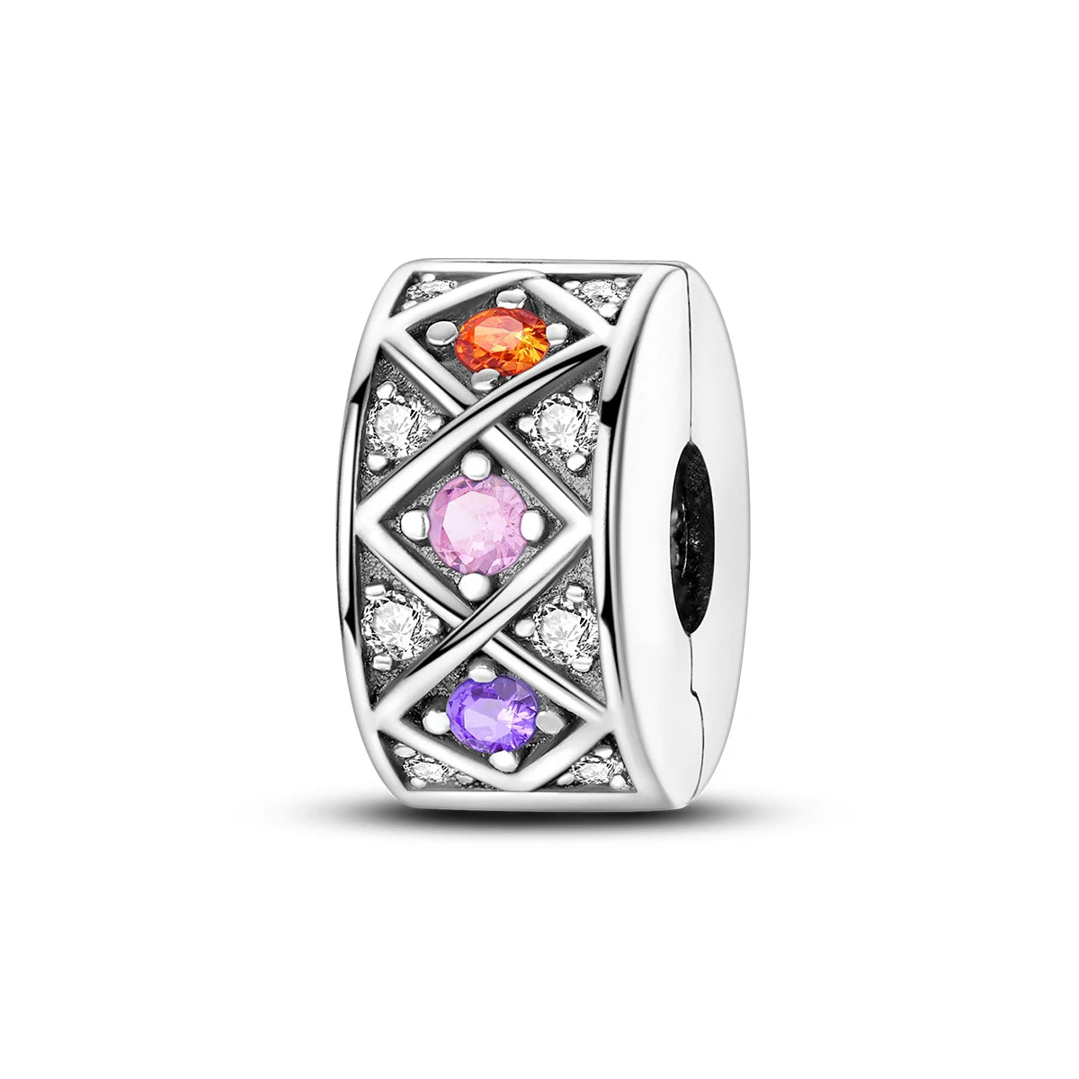 Charms Fit Original Beads 925 Sterling Silver Clip Charms Zircon Silicone Spacer Beads fit Bracelet Women DIY Gift - élise & madelyn