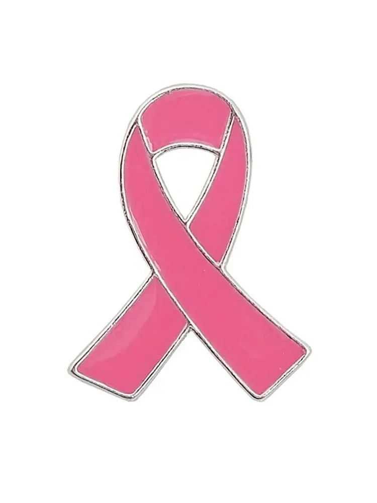 1Pcs/7Pcs/Lot Women's Jewelry Enamel Pink Ribbon Brooch Pins Breast Cancer Awareness Lapel Buttons Badges Hope Surviving Theme
