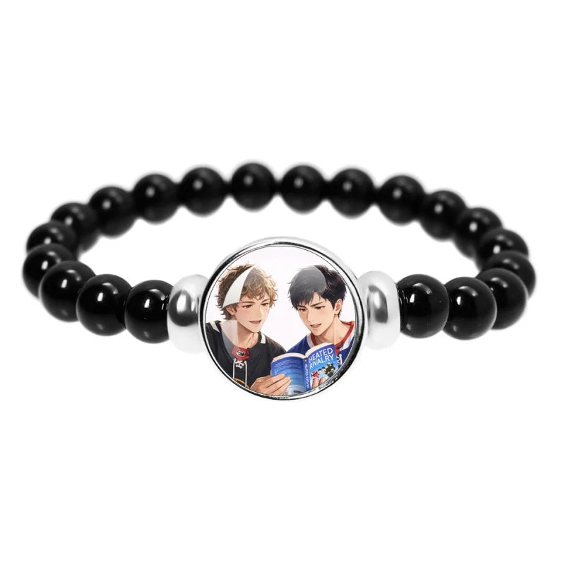 Book Boyfriend Bracelet – Black Bead Reader Accessory