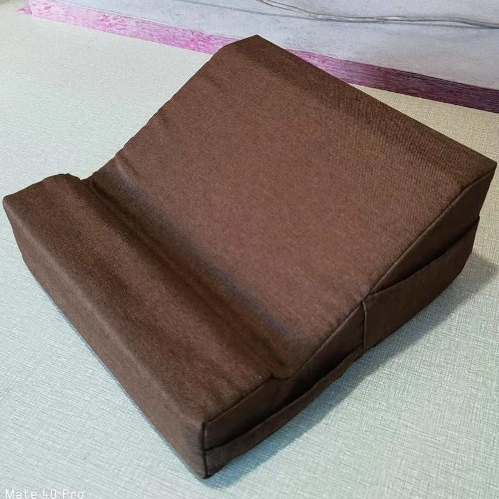 Ergonomic Laptop Pillow Stand – Soft Lap Desk with Hand Rest Support for Bed, Sofa & Reading