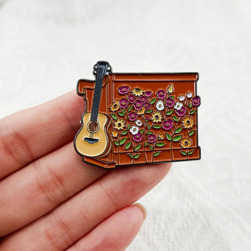 Surprise Songs Piano & Guitar Enamel Pin – The Perfect Collectible for Swifties - élise & madelyn