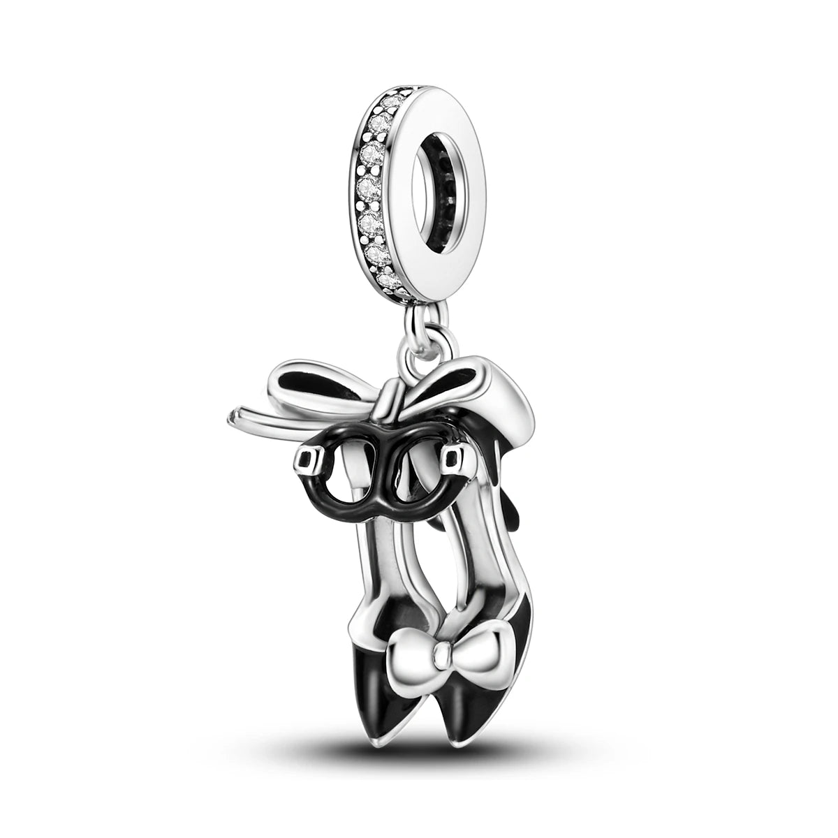 925 Silver Charms Skirt Ballet Shoes Pink Pendants Fit Original Bracelet Beads Diy For Woman Jewelry - élise & madelyn
