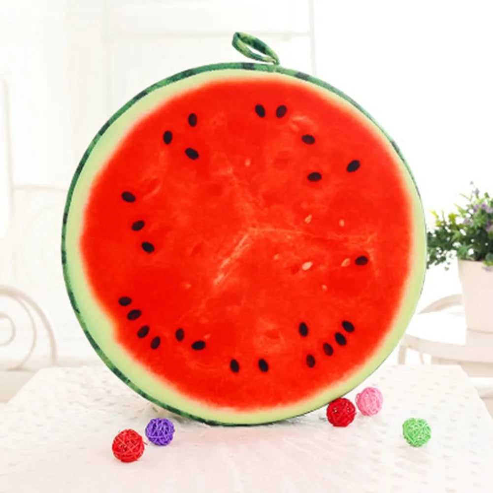 33cm Cushion Fruit Shape For  In-bed Reading And Watching Back And Head Pillow Round Cushion Lint-free - élise & madelyn