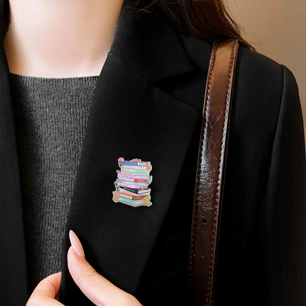 Era Tour Music Album Theme Brooches Floral and Book Pins Clothing Backpacks Accessories Fan and Music Lover Gifts