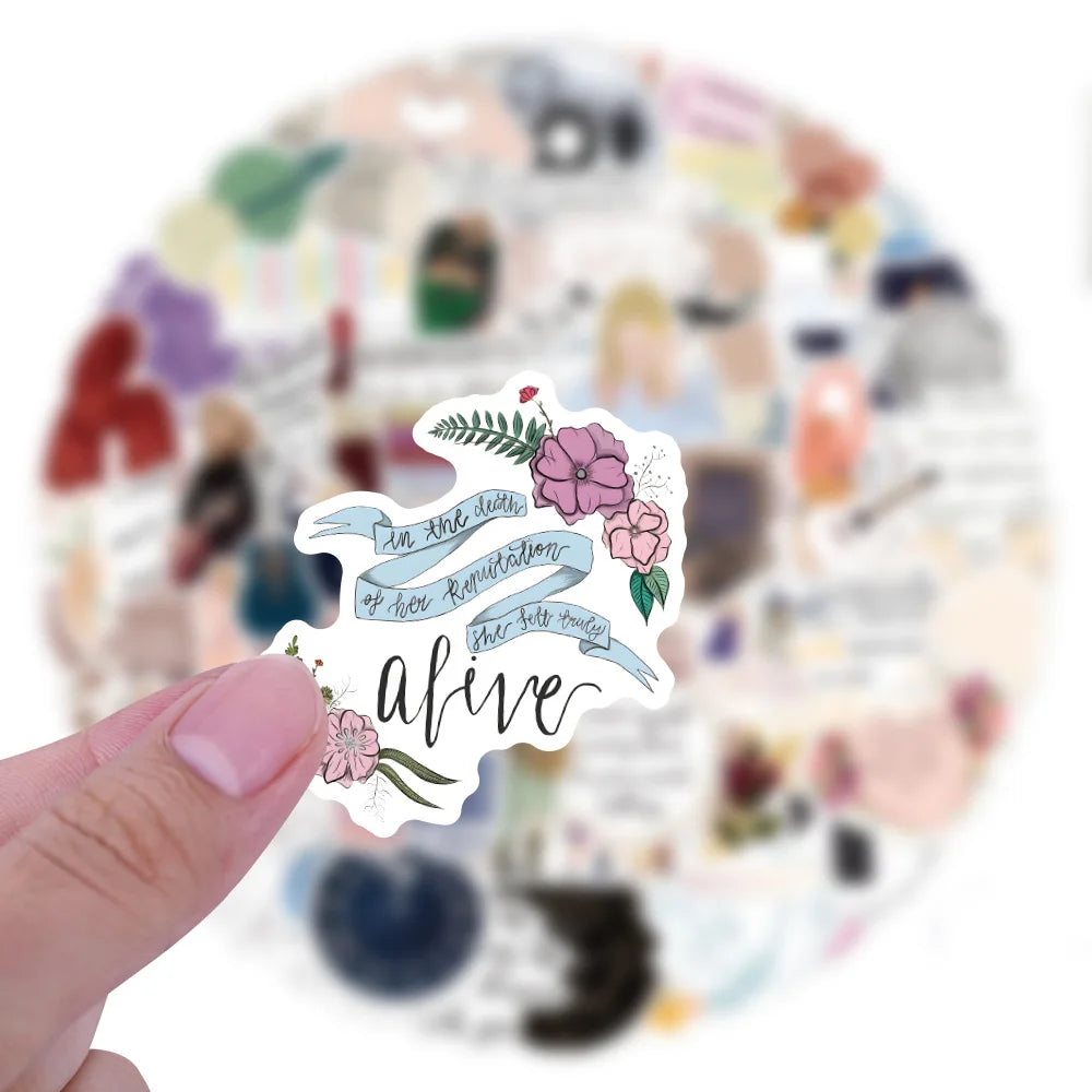 100-Piece Aesthetic Graffiti Sticker Pack (Swift-Inspired) - élise & madelyn
