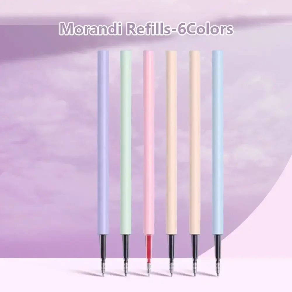 6Colors/Set Color Gel Pen 0.5mm ST Tip Ballpoint Pen Writing Tool Color Ink Signing Pen Students Gift Stationery School Supplies - élise & madelyn