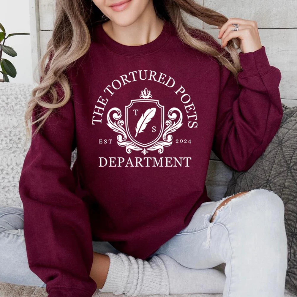 The Tortured Poets Department Sweatshirt New Music Album Shirt TTPD Hoodie All's Fair in Love and Poetry Crewneck Sweatshirts - élise & madelyn
