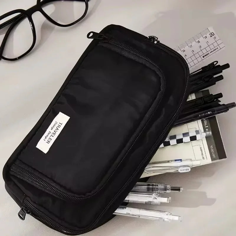 Cute Multi Layer Pencil Case Pouch, Large Capacity Pen Case Bag,Durable Stationery Storage Bag For Students, School&Office - élise & madelyn