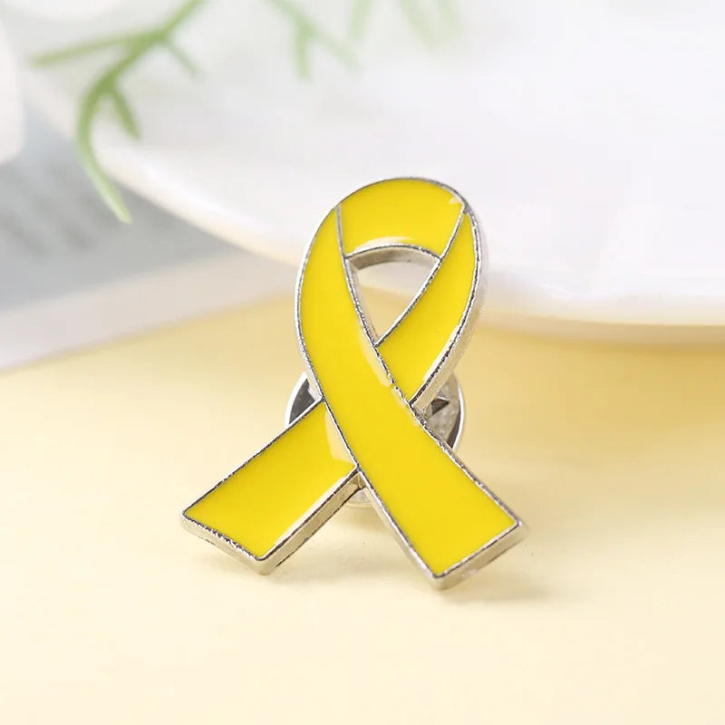 Red Awareness Ribbon Pins Love Care HIV AIDS Pink Ribbon Against Breast Cancer Lapel Badge Multi-coloured Dripping Oil Brooch