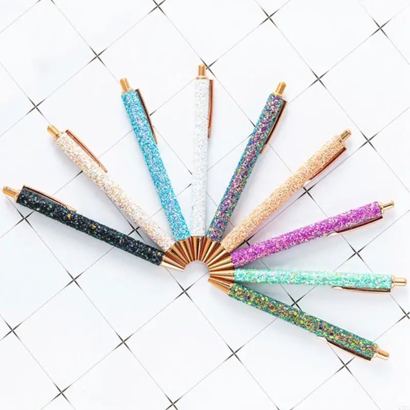 QX2A Fancy Pen for Women Girl Colorful Ballpoint Pen Sequins Journaling Pen - élise & madelyn
