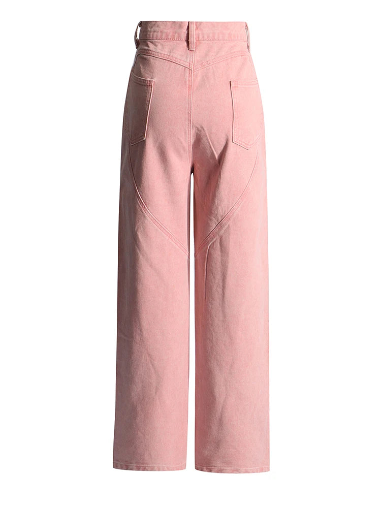 Midnight Tour Cutout Wide-Leg Jeans