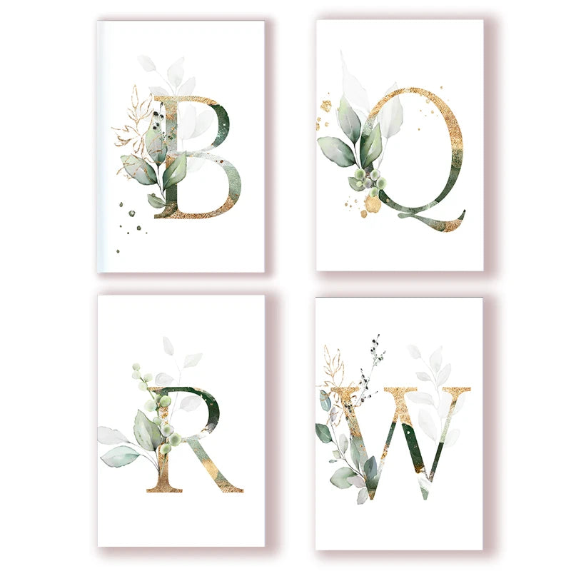 A5 Notebook Note Book Monogram Name Initial Alphabet Letter Majuscule Letters Flower Decor Personality Art Design Personal Diary - élise & madelyn