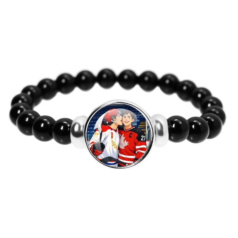 Book Boyfriend Bracelet – Black Bead Reader Accessory