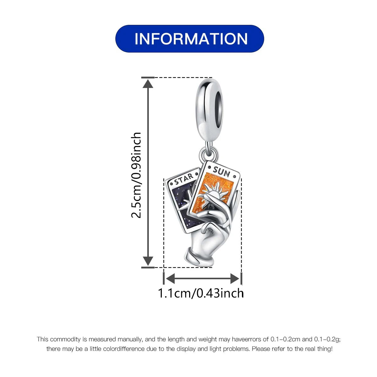 Silver 925 Original Charms Tarot Card Sun Love Fit Bracelet Making For Woman Jewelry - élise & madelyn
