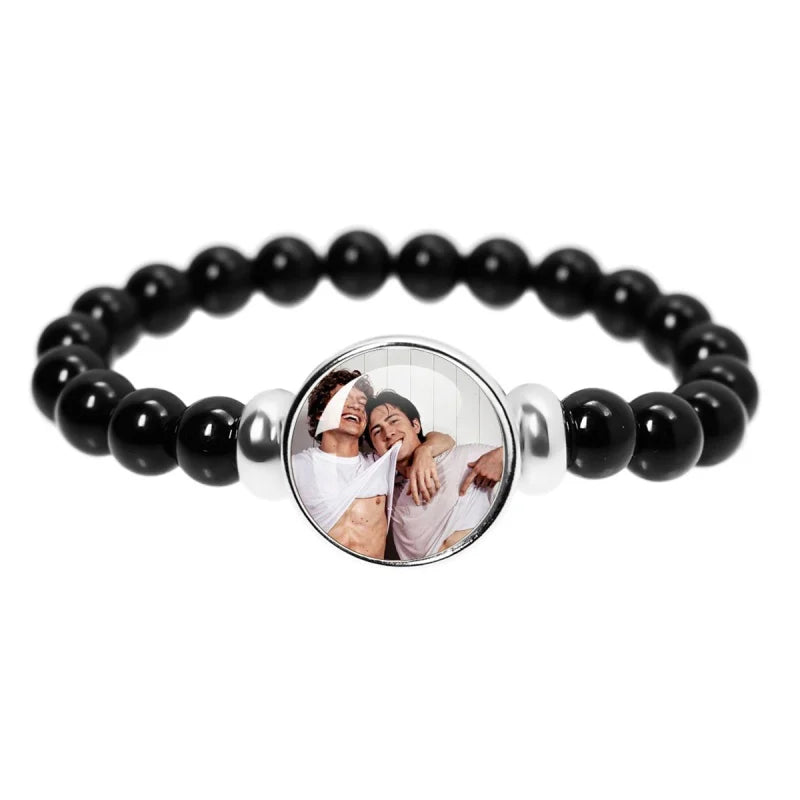 Book Boyfriend Bracelet – Black Bead Reader Accessory