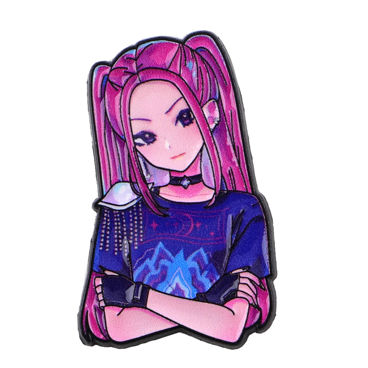 Anime Girl Enamel Pin