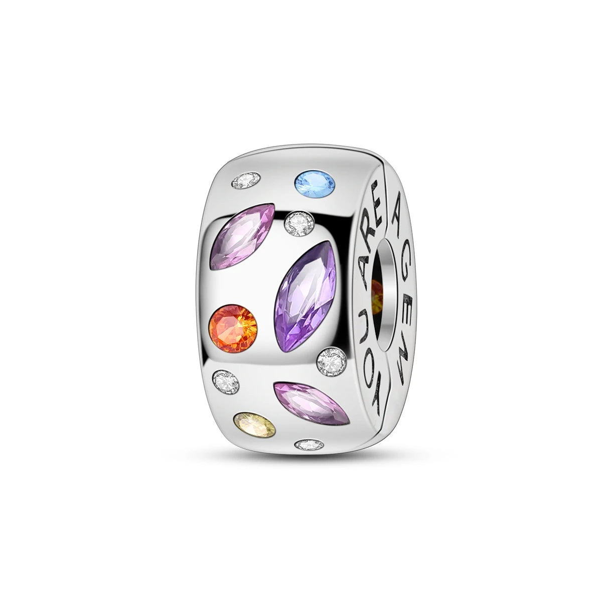 Charms Fit Original Beads 925 Sterling Silver Clip Charms Zircon Silicone Spacer Beads fit Bracelet Women DIY Gift - élise & madelyn