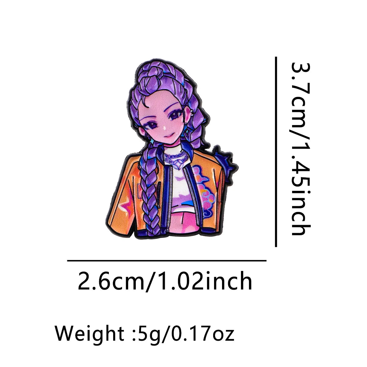 Anime Hero Enamel Pin