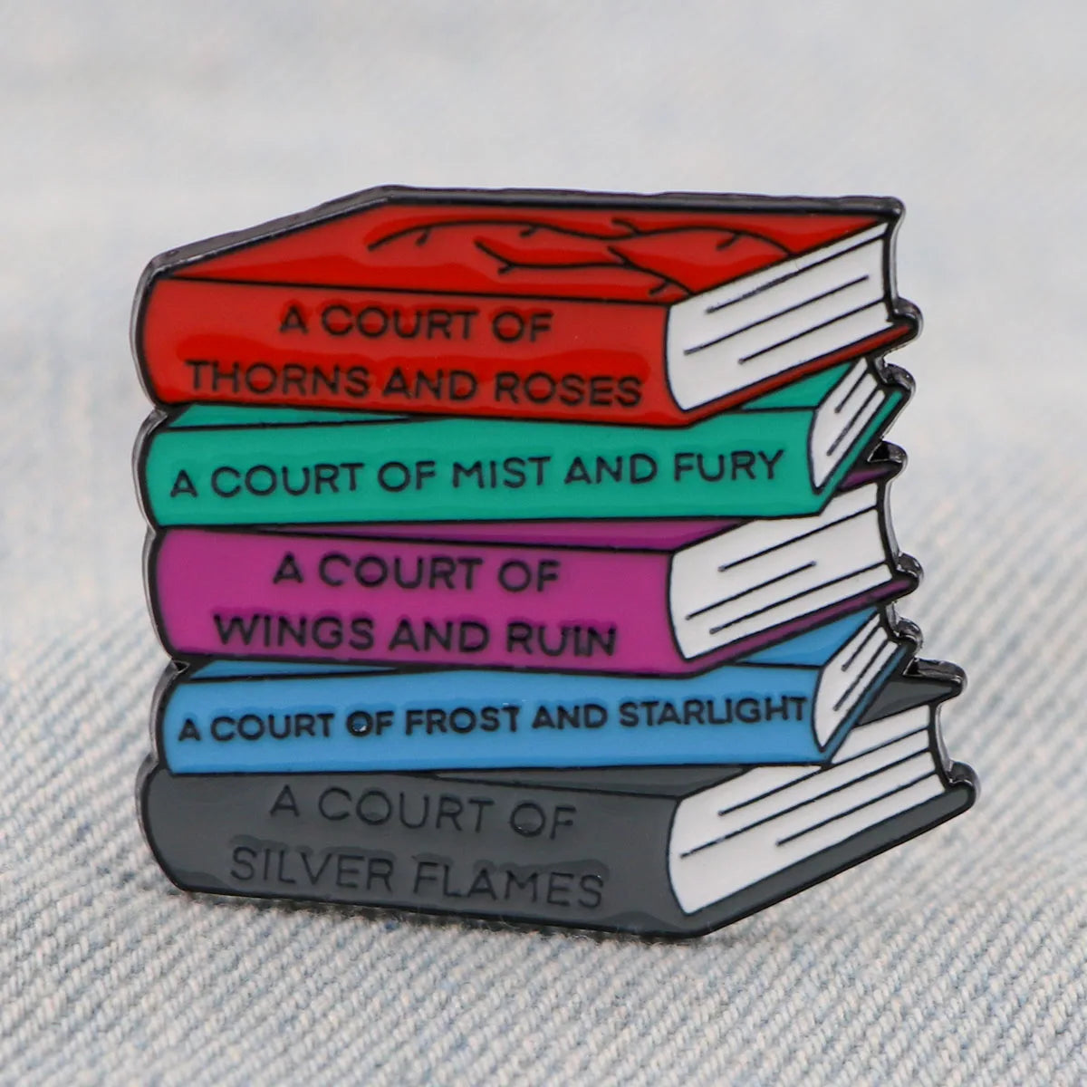Books Collection Enamel Pin