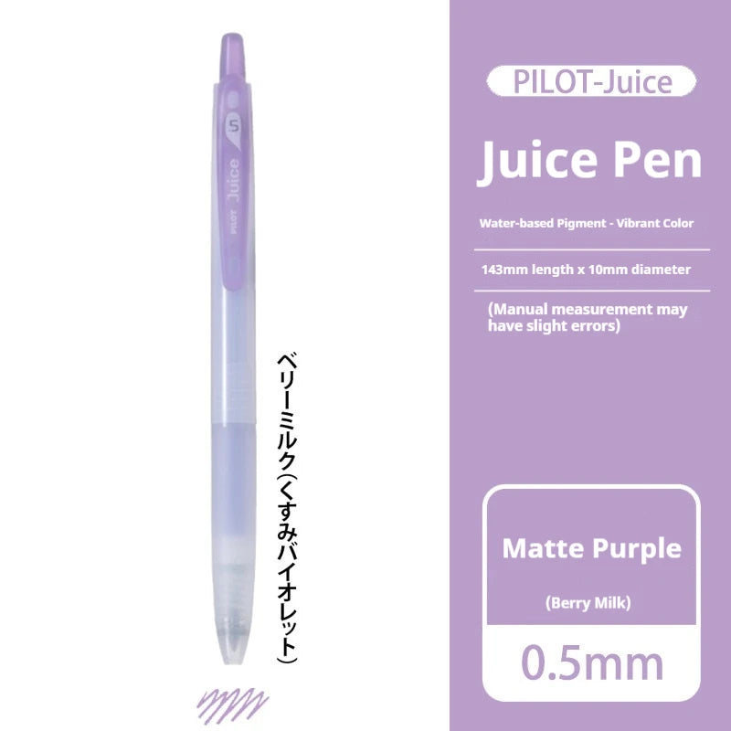 PILOT Juice Milky Pastel Limited Gel Pens,Multi-Colors 0.5mm Smooth Glide&Ergonomic Comfort For Drawing,Planner Japanese Quality