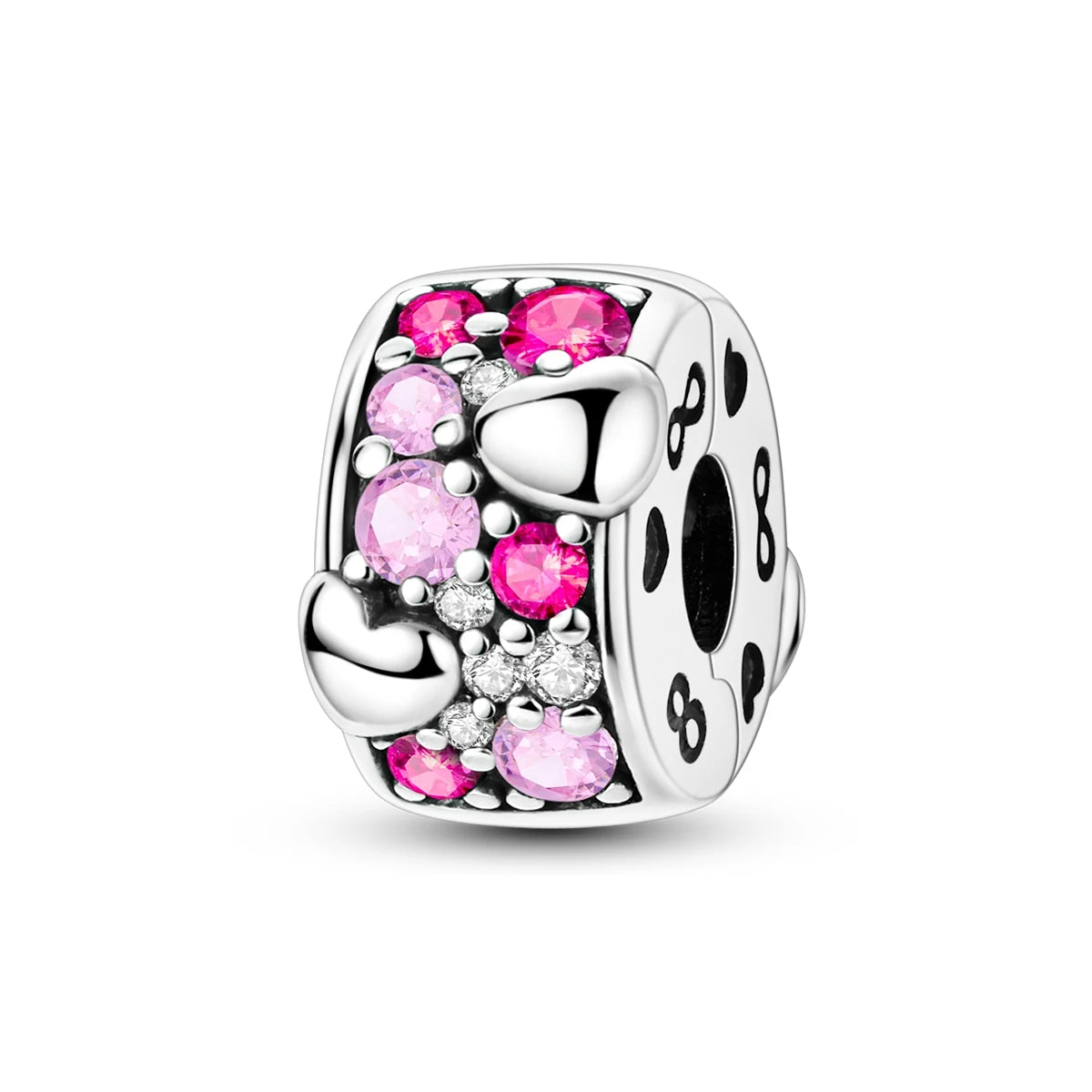 Charms Fit Original Beads 925 Sterling Silver Clip Charms Zircon Silicone Spacer Beads fit Bracelet Women DIY Gift - élise & madelyn