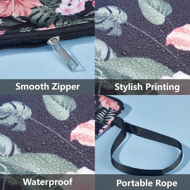 1 pc Sun Moon Star Book Sleeve with Zipper Galaxy Boho Book Protector Pouch for Paperback Black Space Waterproof Fabric - élise & madelyn