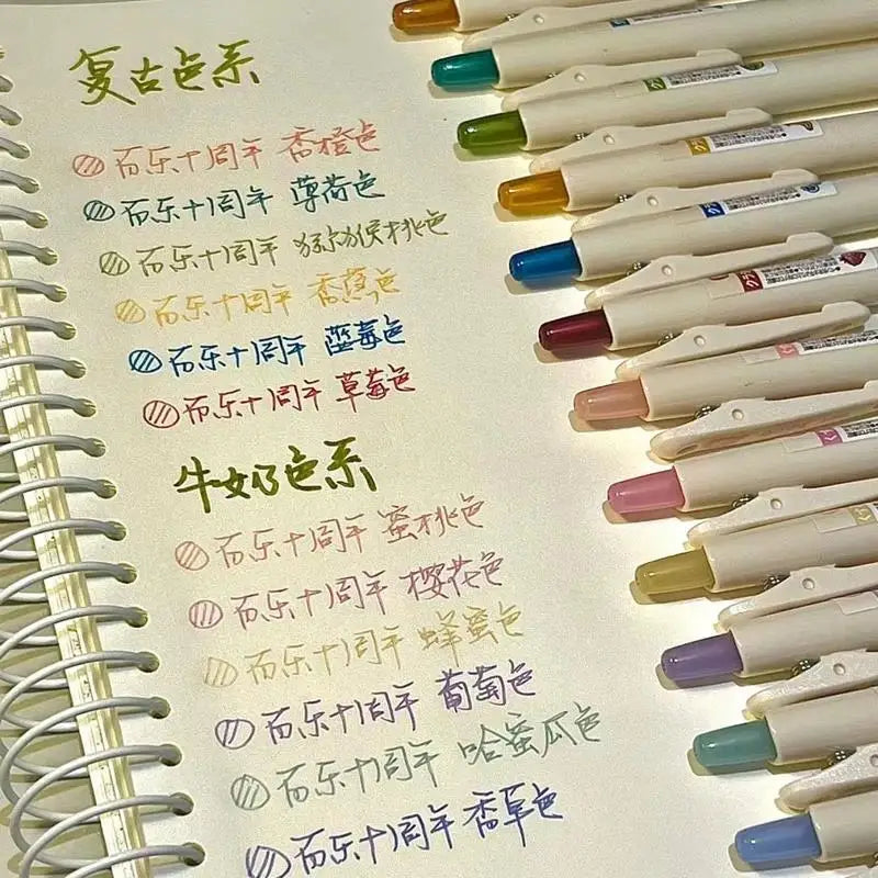 PILOT Juice Milky Pastel Limited Gel Pens,Multi-Colors 0.5mm Smooth Glide&Ergonomic Comfort For Drawing,Planner Japanese Quality