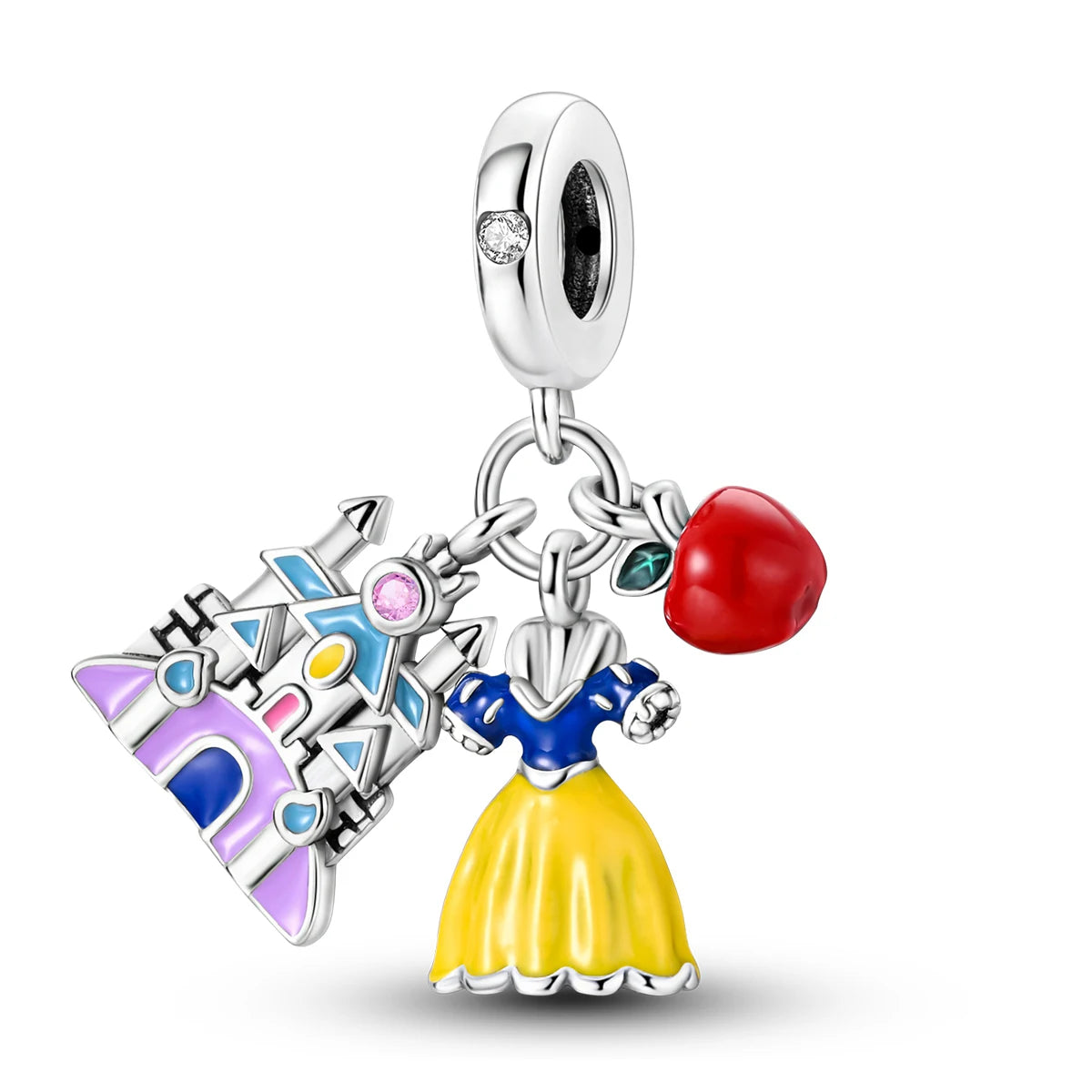 925 Silver Charms Skirt Ballet Shoes Pink Pendants Fit Original Bracelet Beads Diy For Woman Jewelry - élise & madelyn