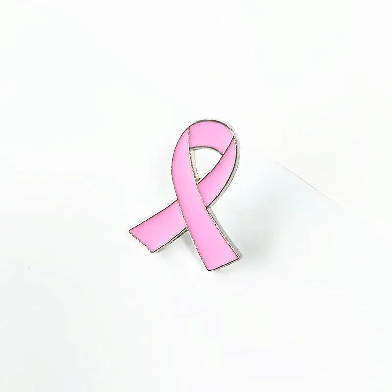 Awareness Ribbon Enamel Pin – Breast Cancer & Multi-Color Support Brooch (Pink, Purple, Blue & More)