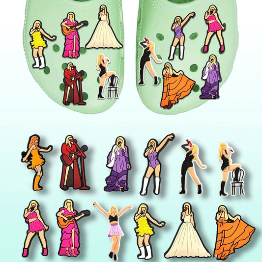 Pop Star Era Charm Set – 12 Piece Shoe & Bag Accessories