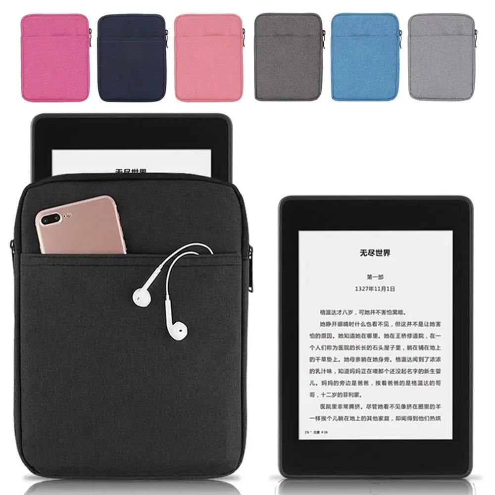 Portable E-Reader Sleeve For Kindle 6.8" Protective Case Insert Pouch 11th Generation 6" Paperwhite Carrying Bag Shockproof - élise & madelyn