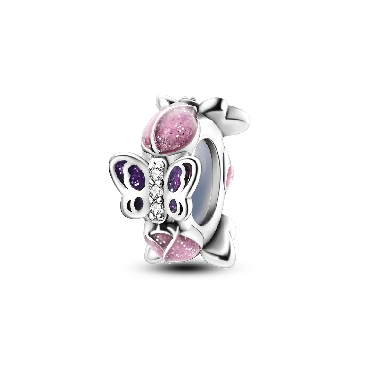 Charms Fit Original Beads 925 Sterling Silver Clip Charms Zircon Silicone Spacer Beads fit Bracelet Women DIY Gift - élise & madelyn