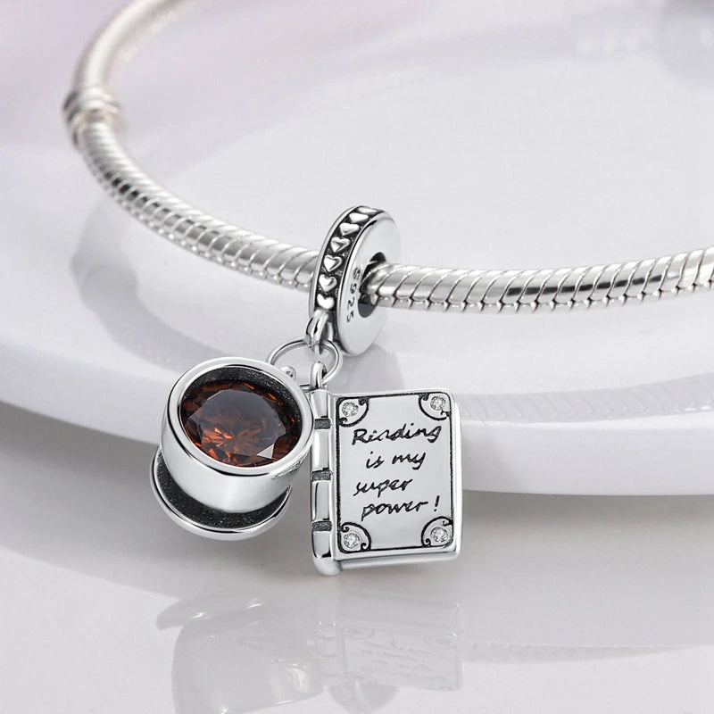 Fit Original 925 Sterling Silver Charms Beads Wine Glass Coffee Cup Charms Pendant For Women Bracelet Charms DIY Jewelry Gift - élise & madelyn