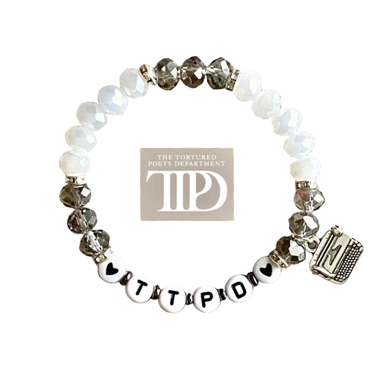 TTPD The Tortured Poets Department Friendship Bracelet TTPD Bracelet Taylor Inspired Typewriter Charm Taylor Jewelry Taylor Merch TTPD Gifts - élise & madelyn