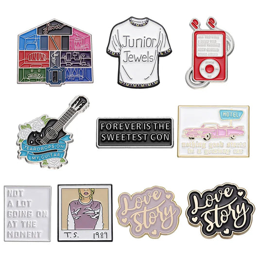 Swiftie Enamel Pins – Concert Tickets, Guitar, Junior Jewels & More | Cute Collectible Pins for Bags, Jackets & Backpacks - élise & madelyn