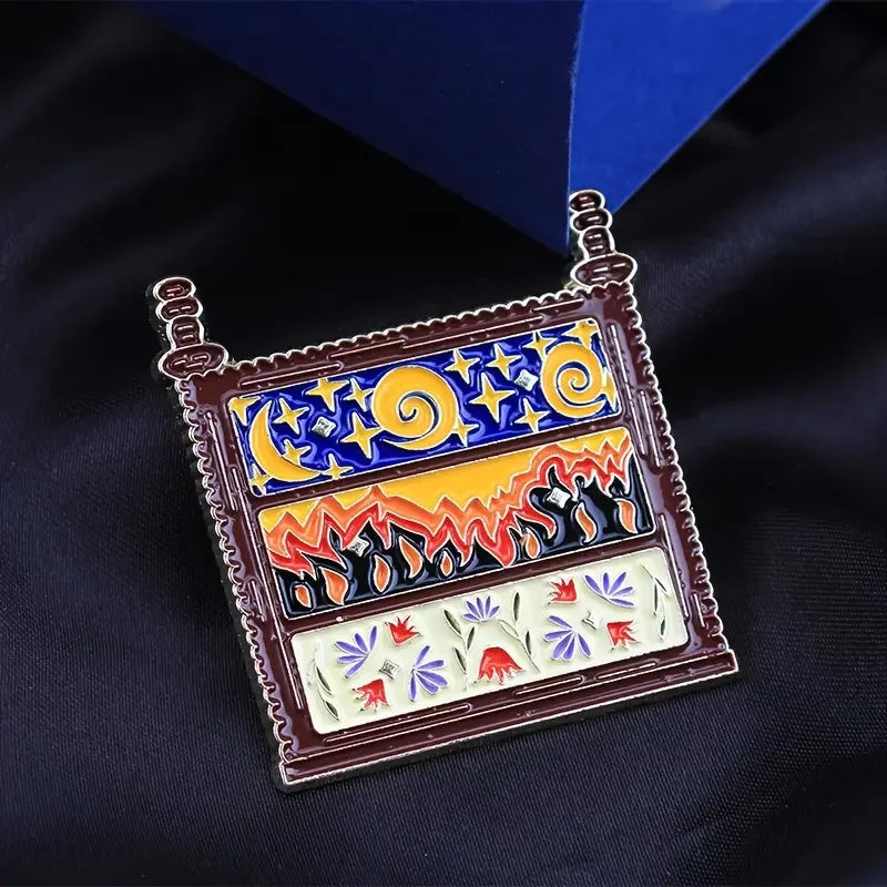 Fantasy Night Court Dresser Enamel Pin – Bookish Fandom Badge Inspired by Popular Fae Series