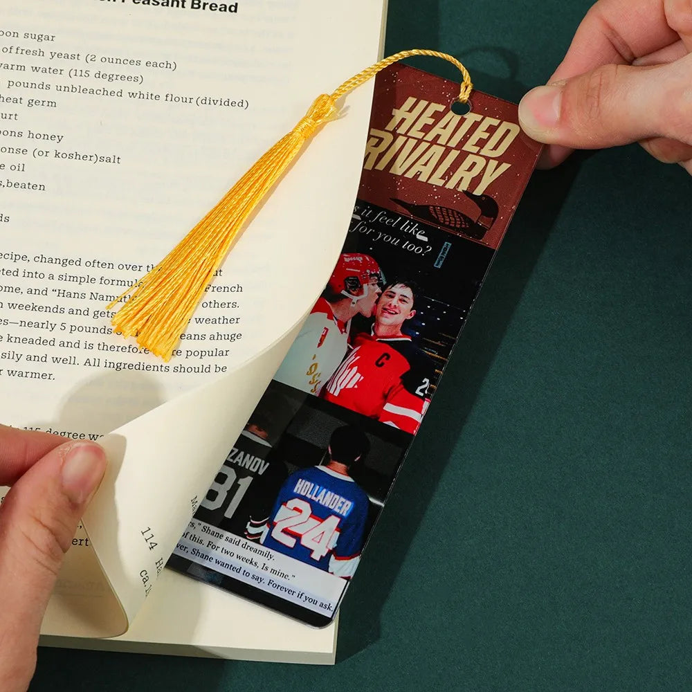 Hockey Romance Bookmark Set – Jersey Number Page Markers (Set of 1/4/5)